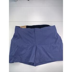 NEW Eddie Bauer Women's Active Hiker Short UPF 50 2 Way Stretch- Size 16 - Blue